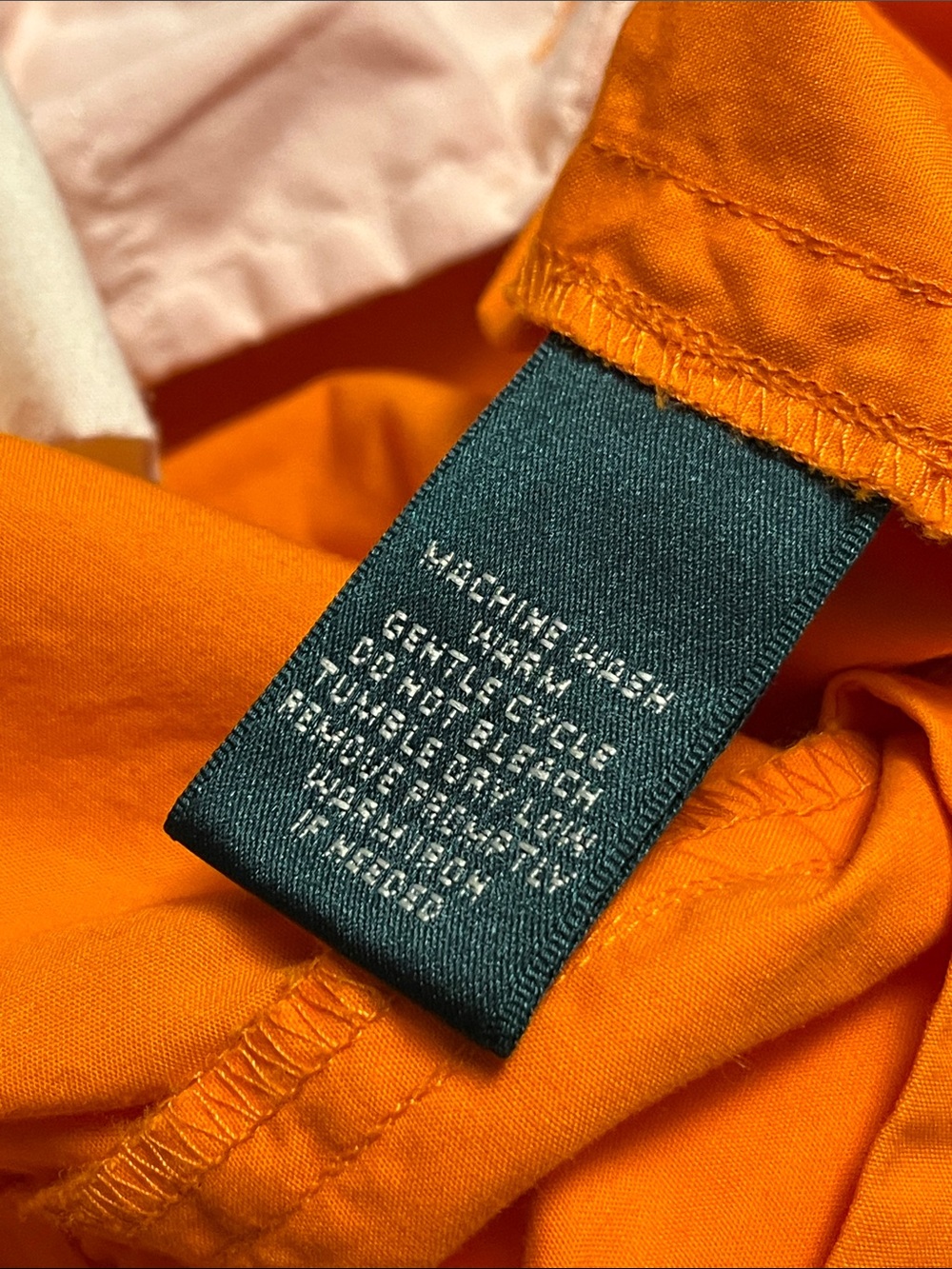 Ralph Lauren  orange woman cargo cotton pants, size 12, nice!! - Picture 8 of 14